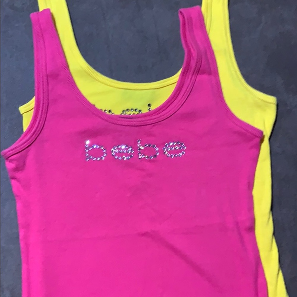 Pink Bebe tank top (L)